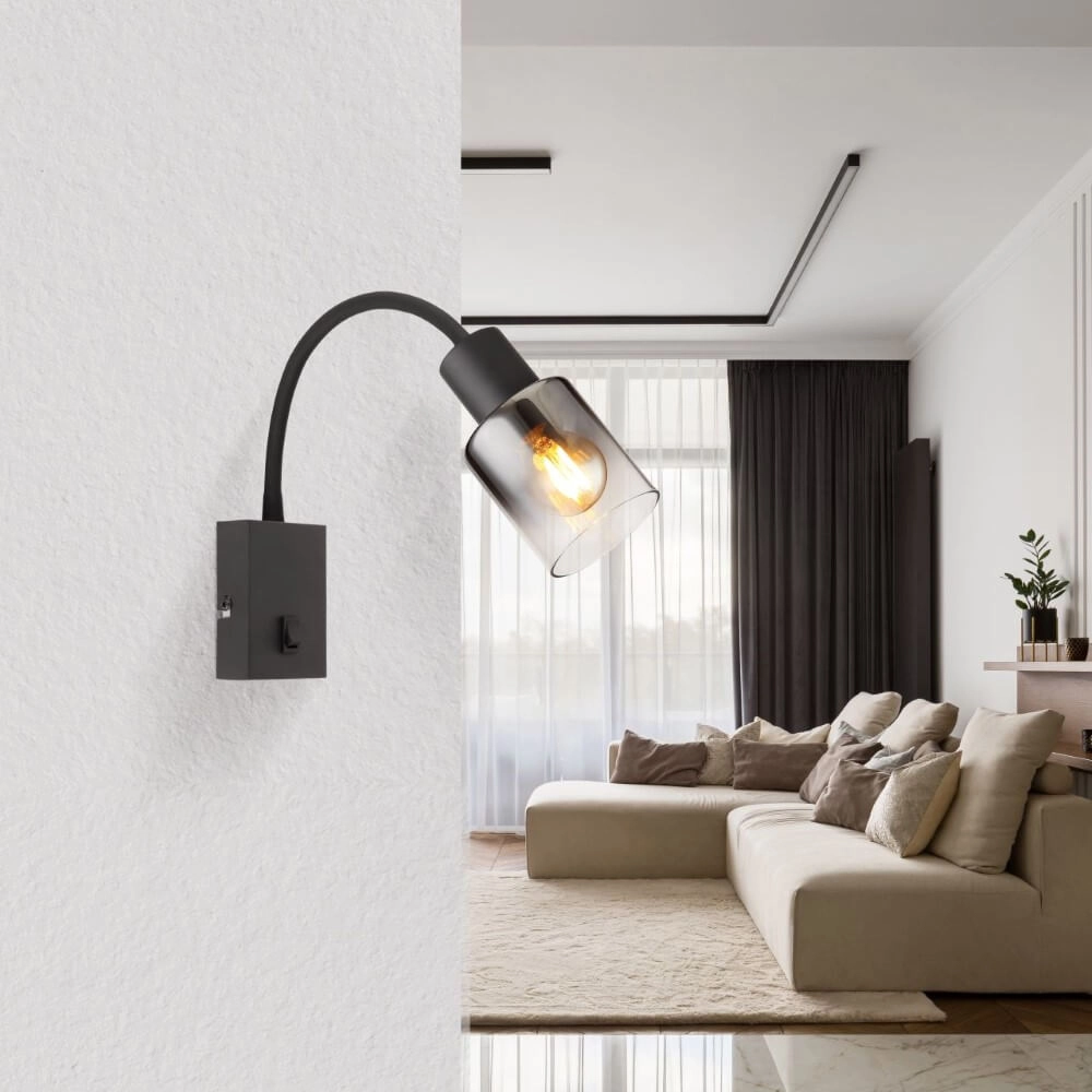 Flexible wall lamp Hubertus with switch Globo 9007371449026