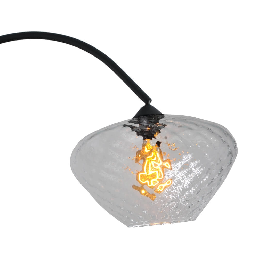 Arc lamp Porto Blossom clear glass - Ø 30cm Masterlight 8718121268644