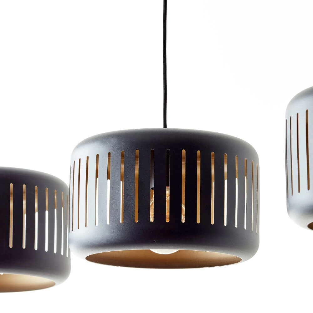 Dining table pendant lamp Tyas 3 hoods Brilliant 4004353411472