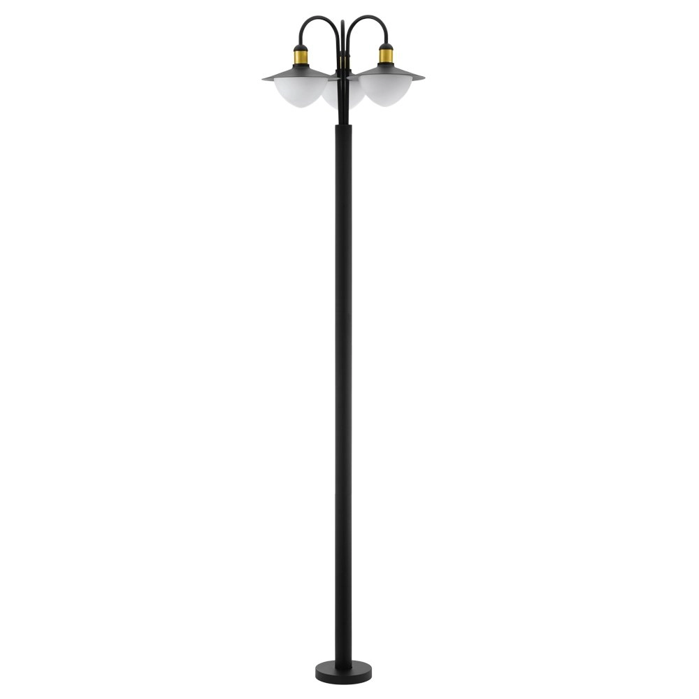 Pathway light Sirmione 220cm black with gold