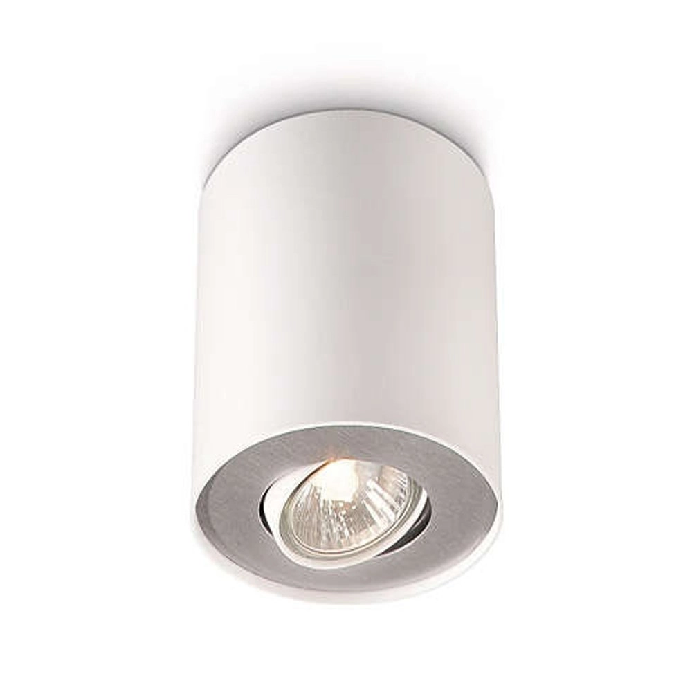 White ceiling spotlight Pillar