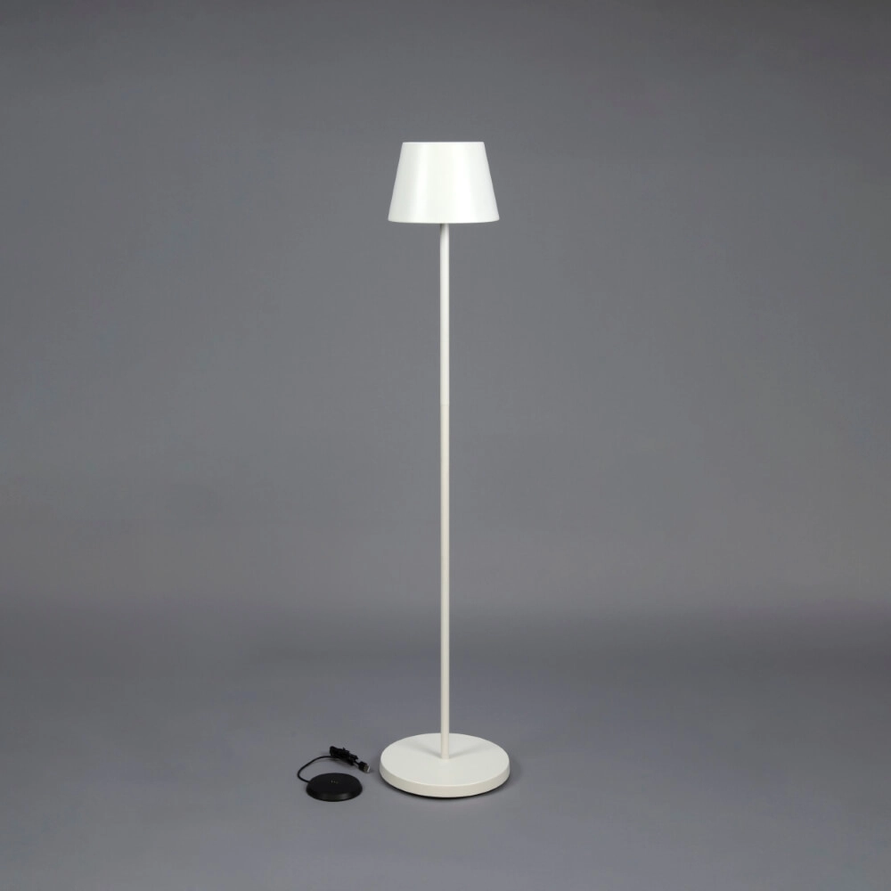 Rechargeable floor lamp Pomezia Medium white KonstSmide 7318307841251