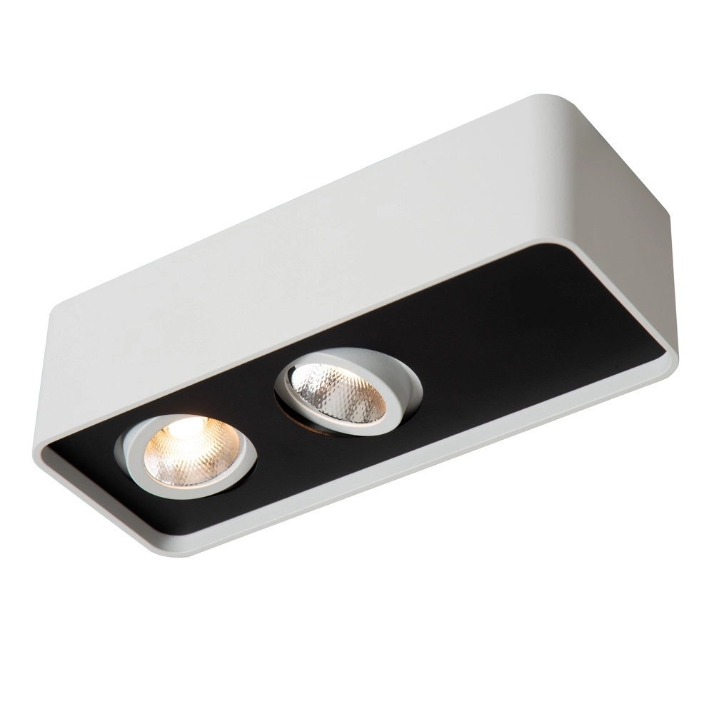 2-light ceiling lamp Angular white Premium by Lucide 5411212234407