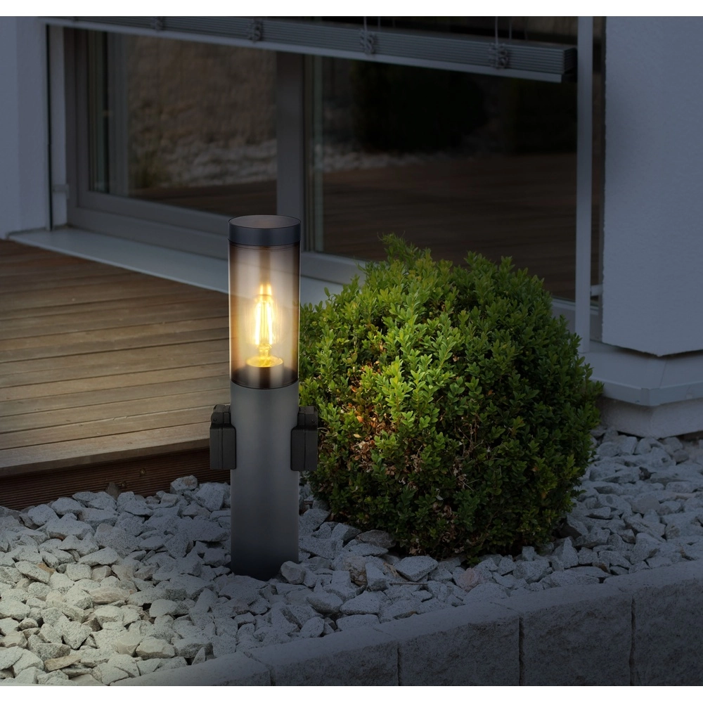 Garden lamp Boston anthracite with socket Globo 9007371430741