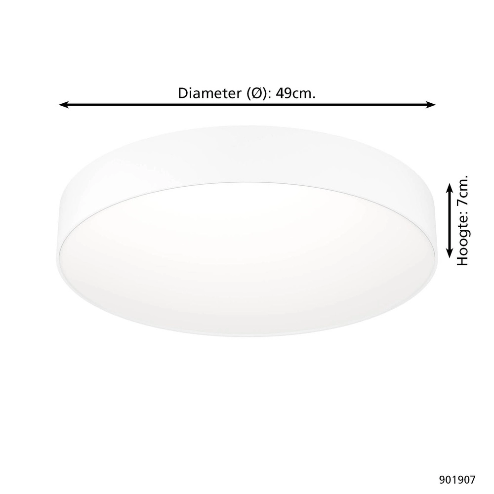 Design ceiling lamp Gallizzi-Z smart white Ø 49cm Eglo 9008606358205