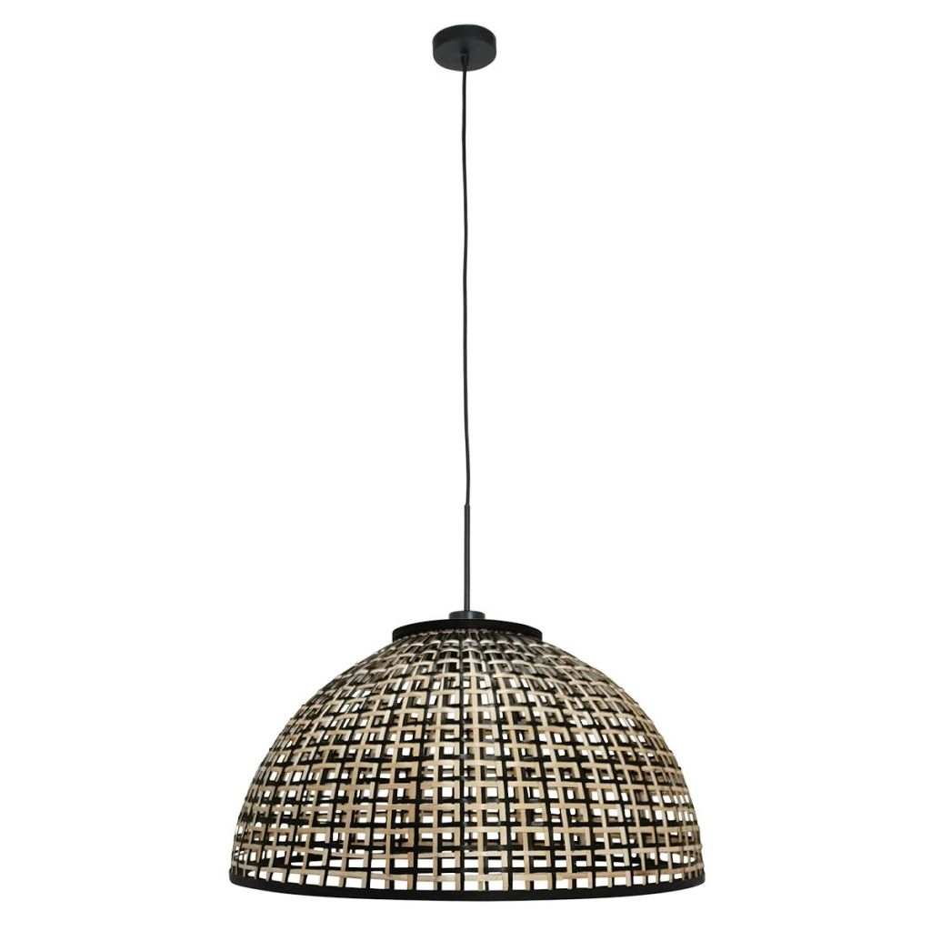 Pendant lamp Nox Light with bamboo shade Ø60cm Steinhauer 8712746182712