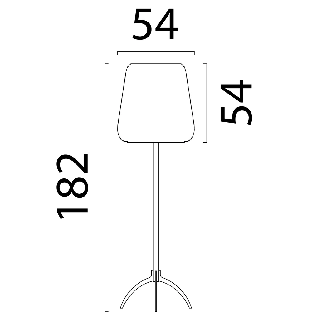 Sand tripod Carta Moody Ø 54cm Think Paper shade Masterlight 8718121419725