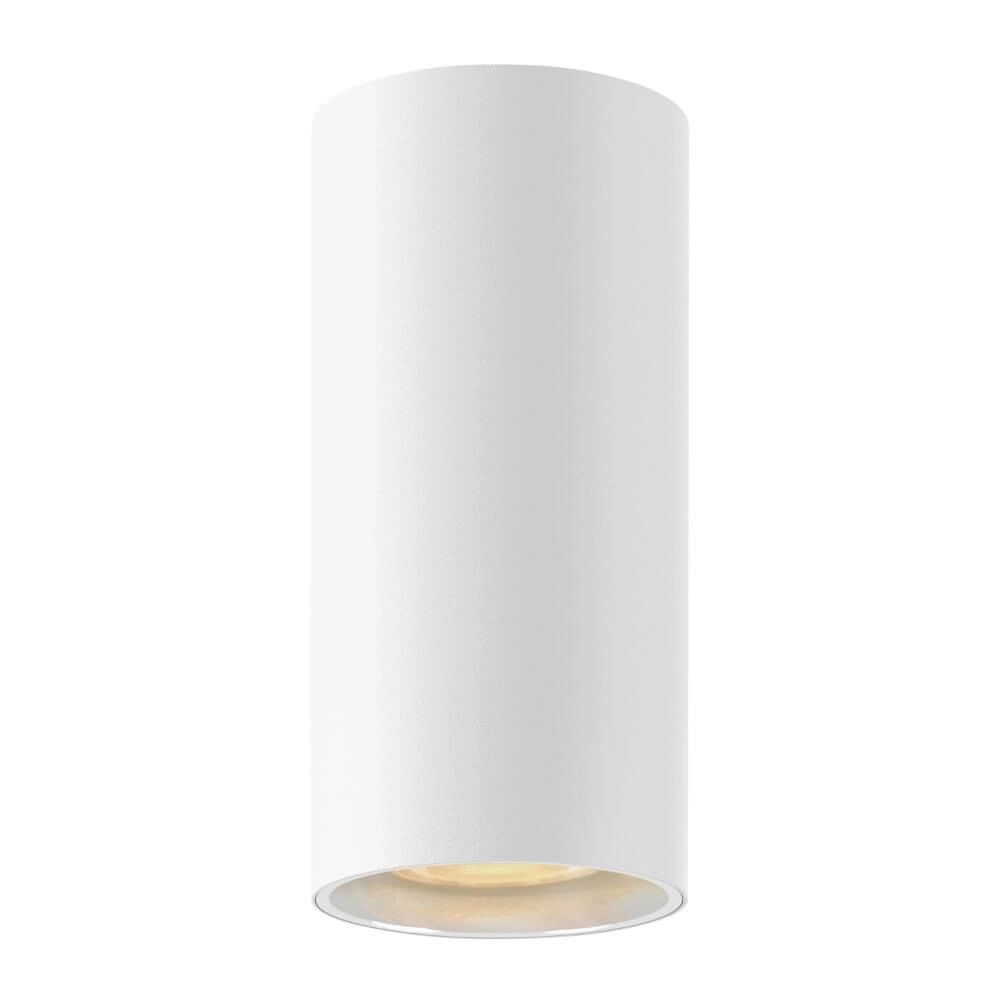 White ceiling spotlight Asto Tube cylinder - 1x GU10
