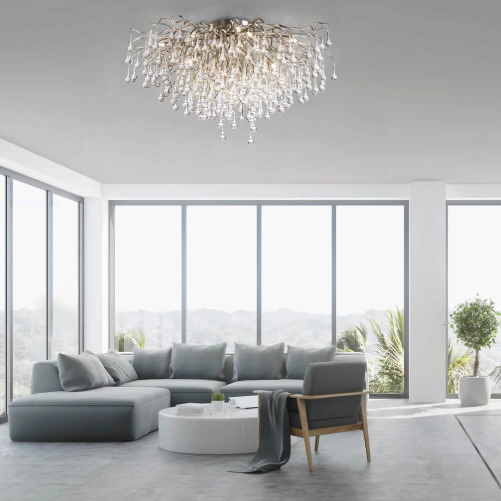 Chandelier Icicle metal 100cm Paul Neuhaus 4012248352113
