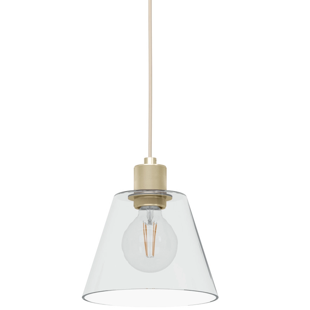 Dining table hanging lamp Copley gold with glass Eglo 9002759436346