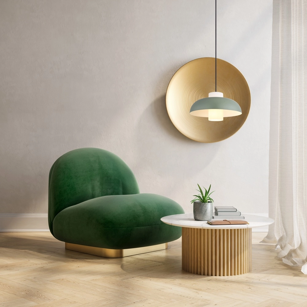 Modern pendant lamp Lowe green Ø 38cm Globo 9007371515165
