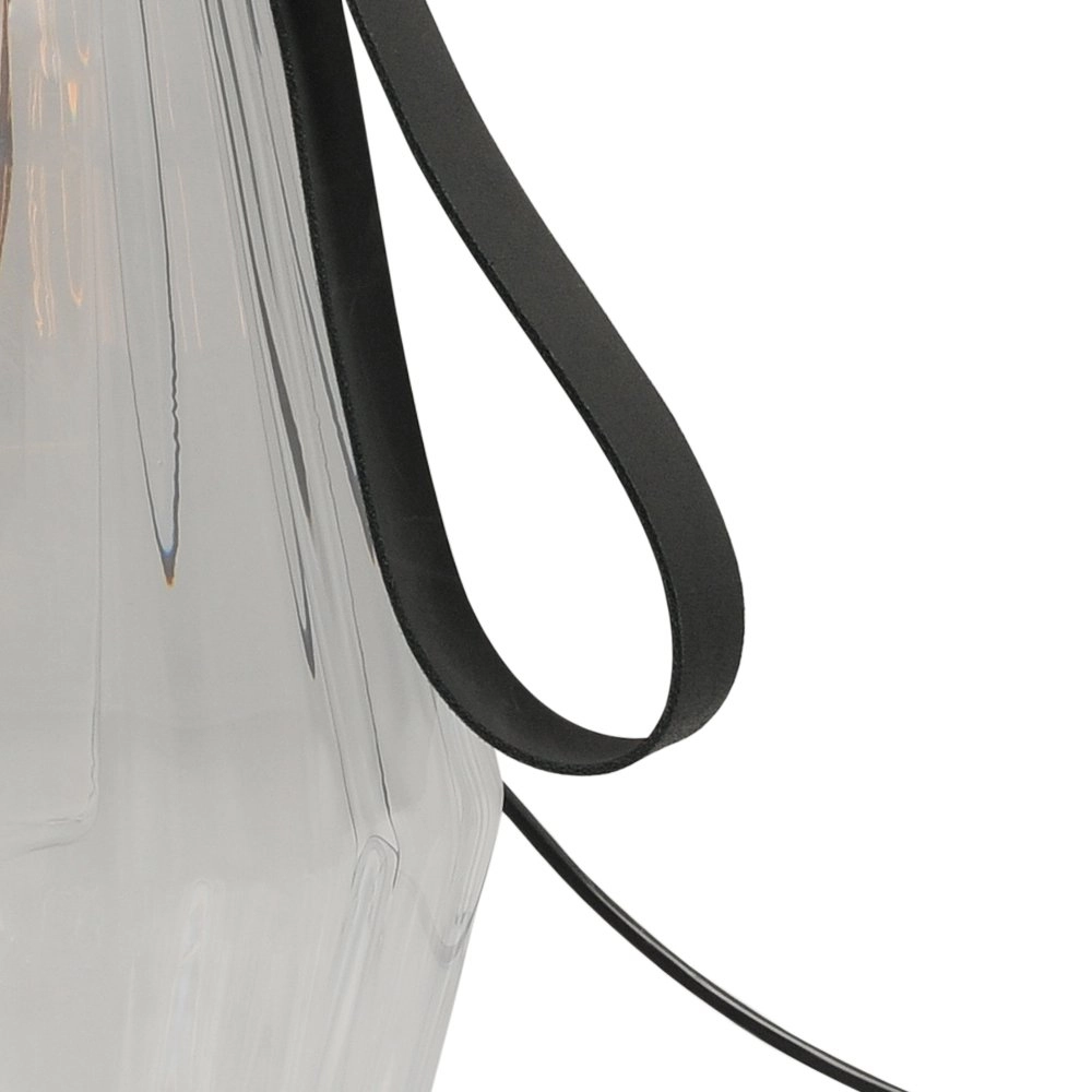 Table lamp black Diamond 40cm with clear glass Masterlight 8718121259192