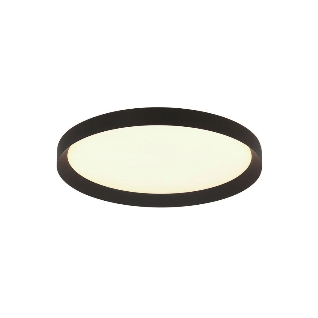 Modern ceiling light Flady black Ø30cm