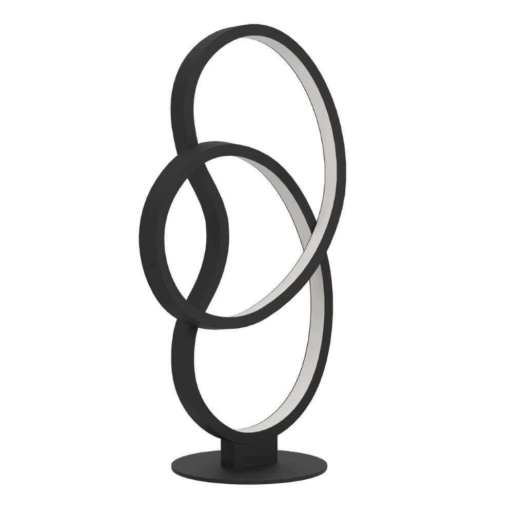 Black LED table lamp Gianella