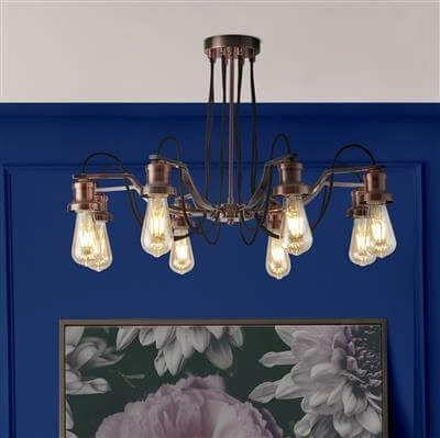 Country Pendant Lamp Olivia Searchlight 5053423077031