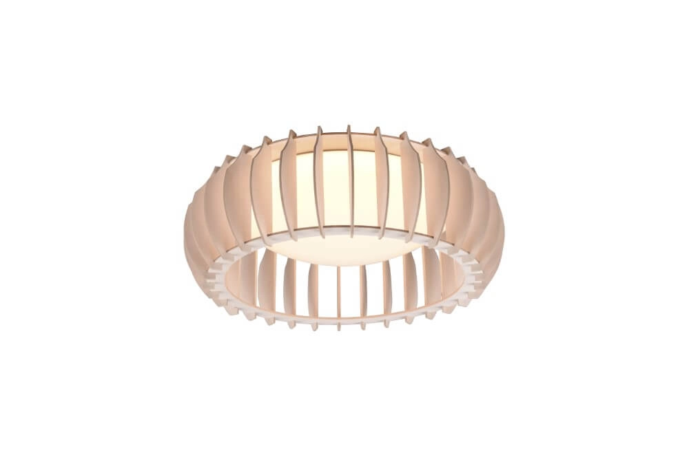 Ceiling lamp Monte 40cm wood brown Trio 4017807504583