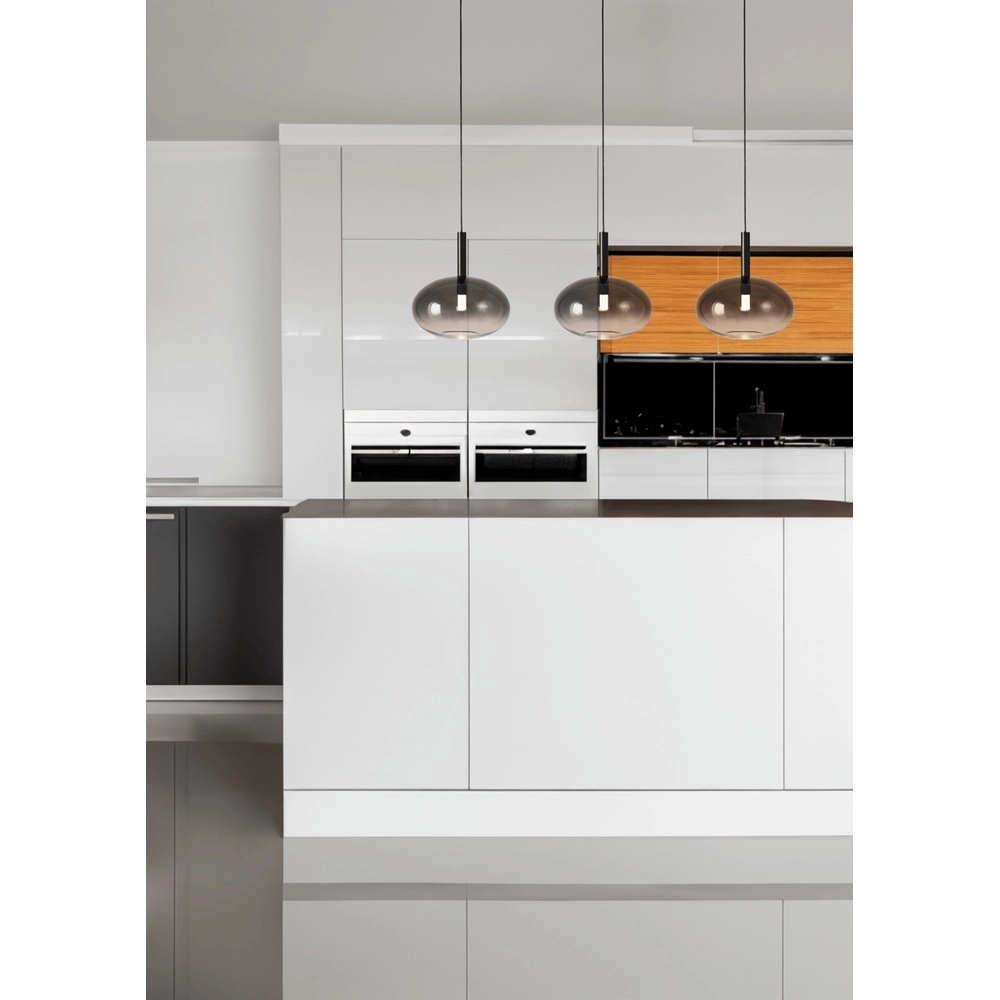 3L pendant lamp Ø 24cm Lido Onion with smoke-fading glass Masterlight 8718121324784
