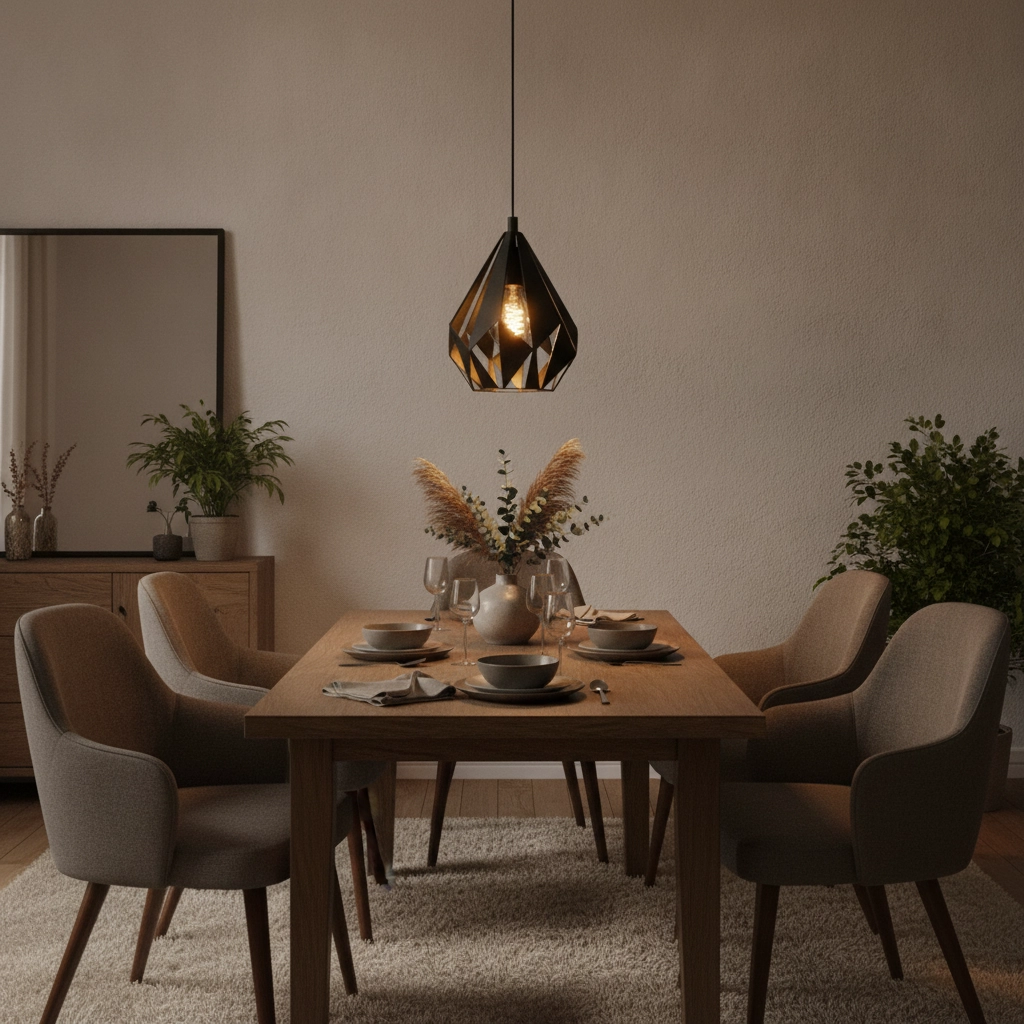 Black pendant lamp Carlton 5 Ø 20.5cm