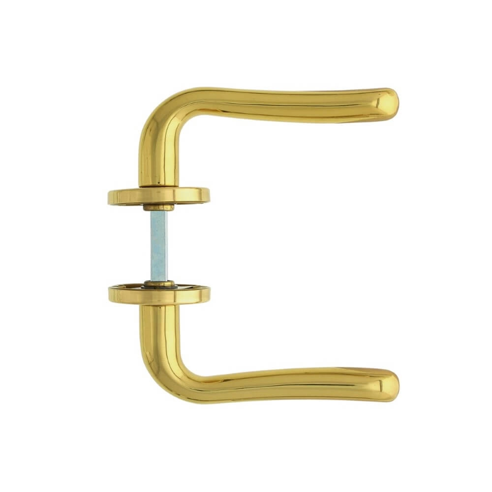 Door handle Saturnus brass lacquered Intersteel 8714186090589