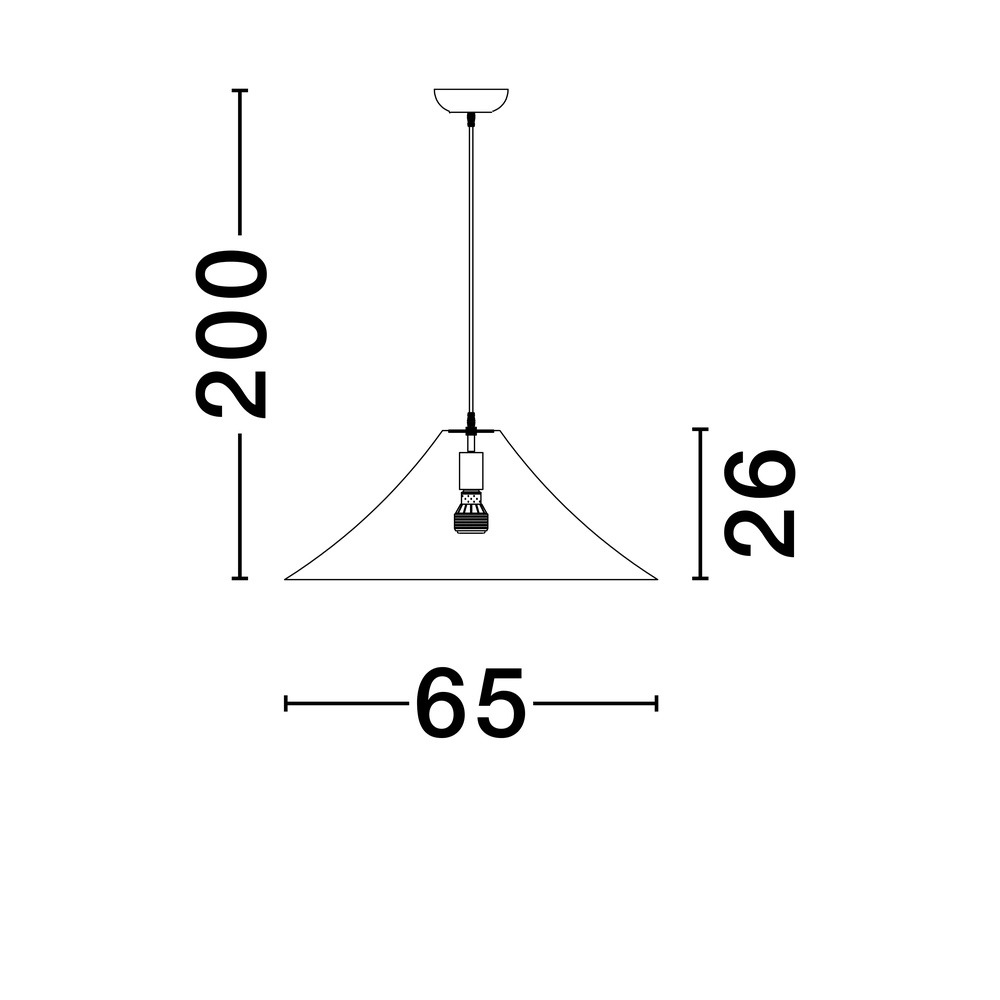 Pendant lamp Oket white Ø 65cm Lyora 5212017468086