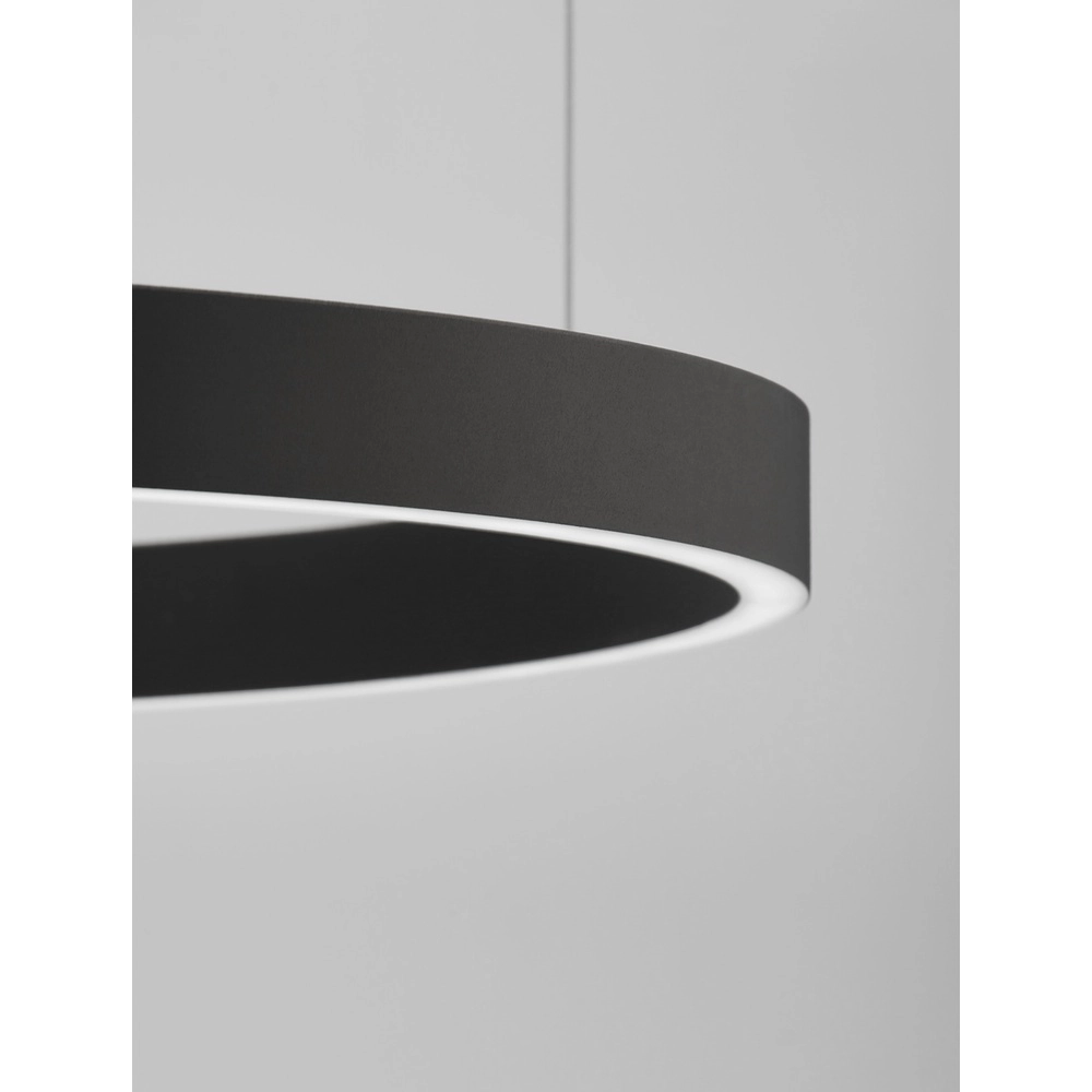 Black pendant lamp Elowen design Ø 80cm Lyora 5212017439093