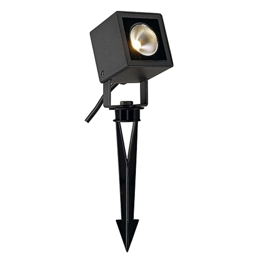 Square garden spotlight Nautilus Square LED with ground spike SLV 4024163140775