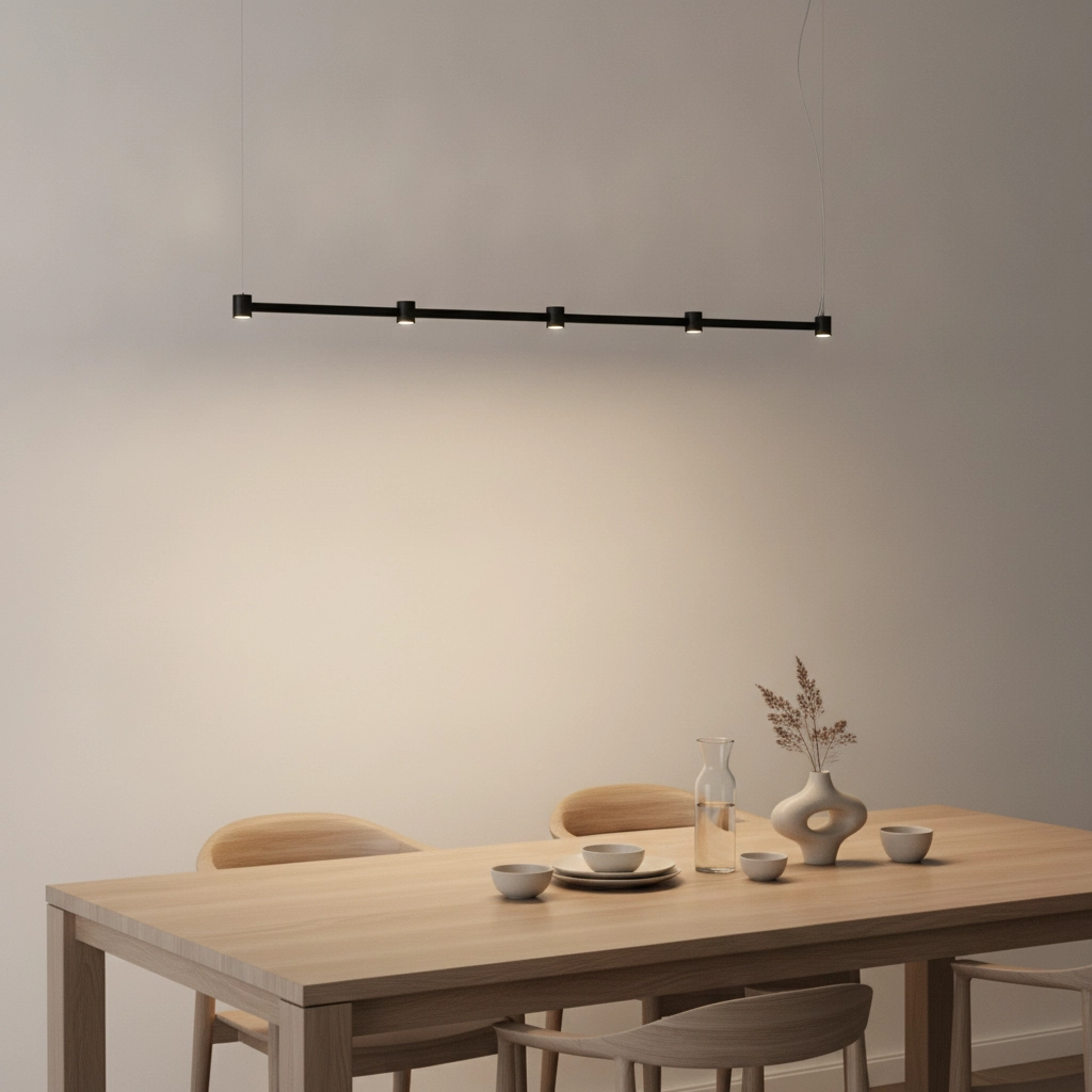 Design pendant lamp Puize 5-light black