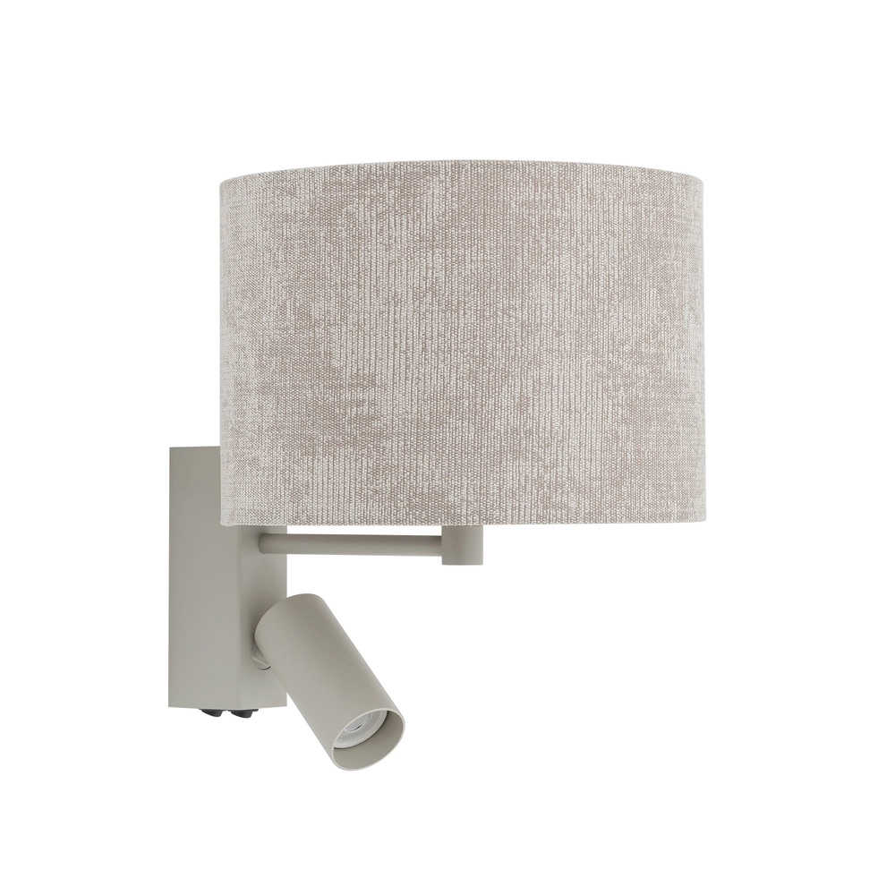 Wall lamp sand brown Cedro with table lampshade