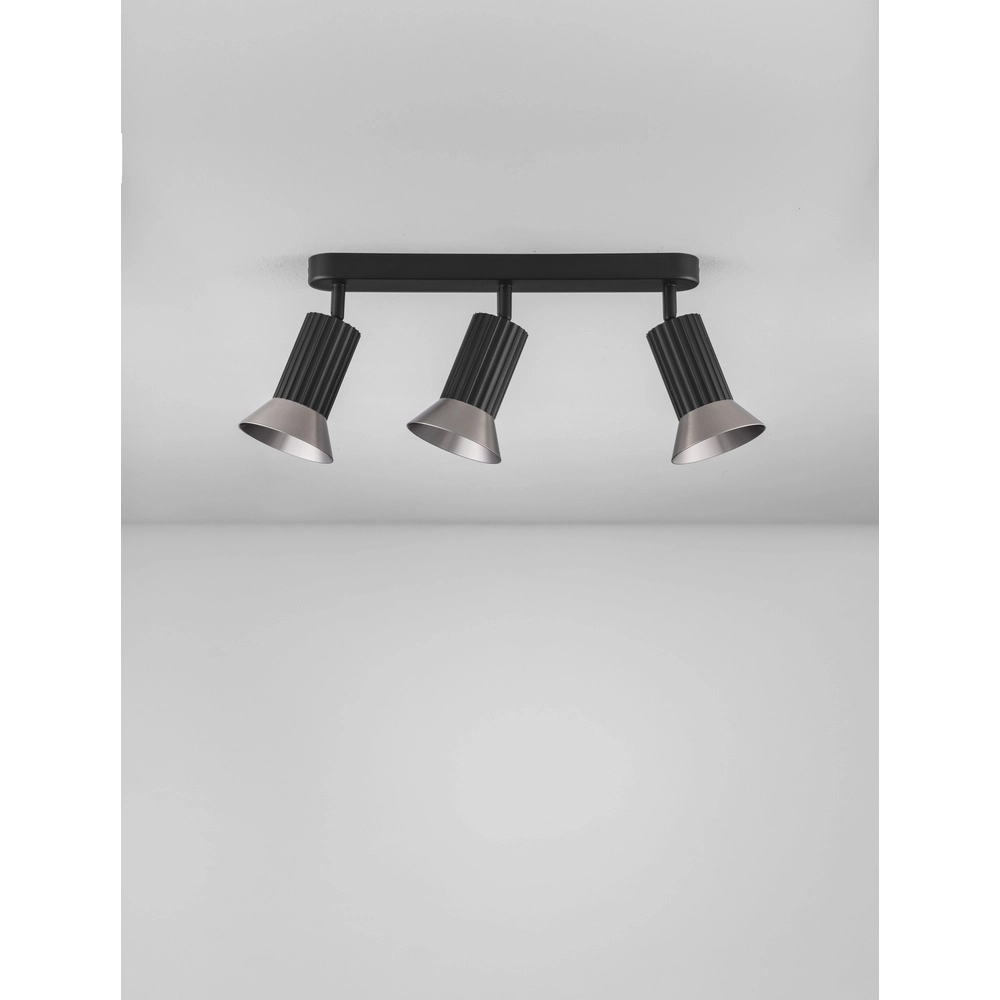 Ceiling lamp Luvia 3-light black with bronze Lyora 5212017475541