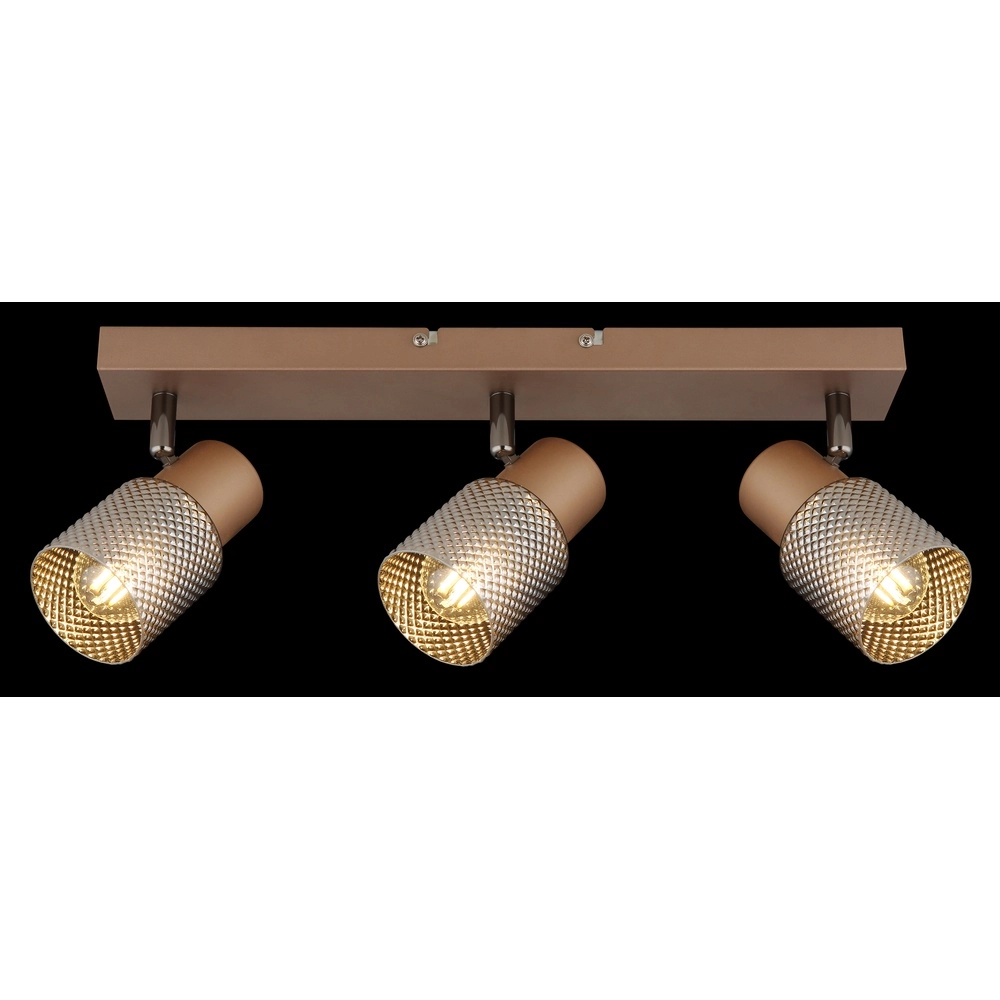 Ceiling lamp Satella 3-light coffee brown Globo 9007371462575