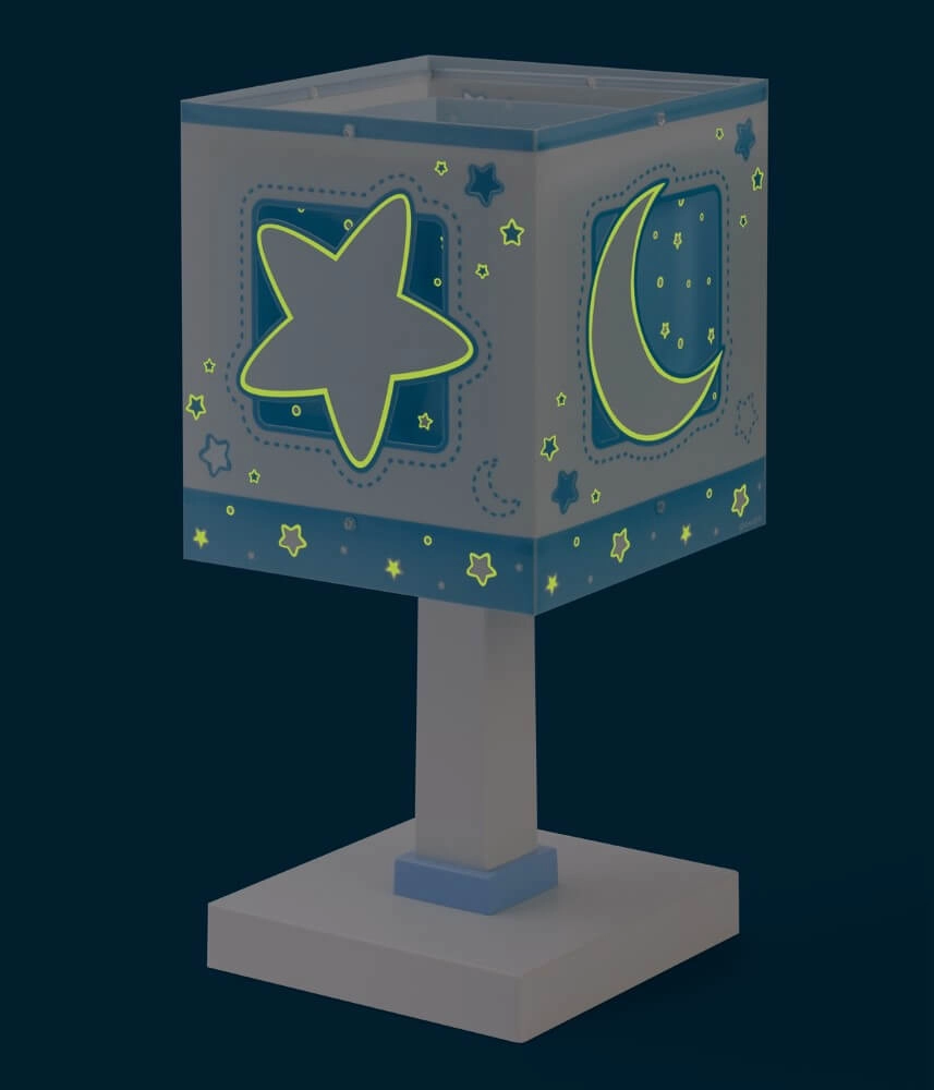 Children's room table lamp Moonlight soft blue Dalber 8420406000381