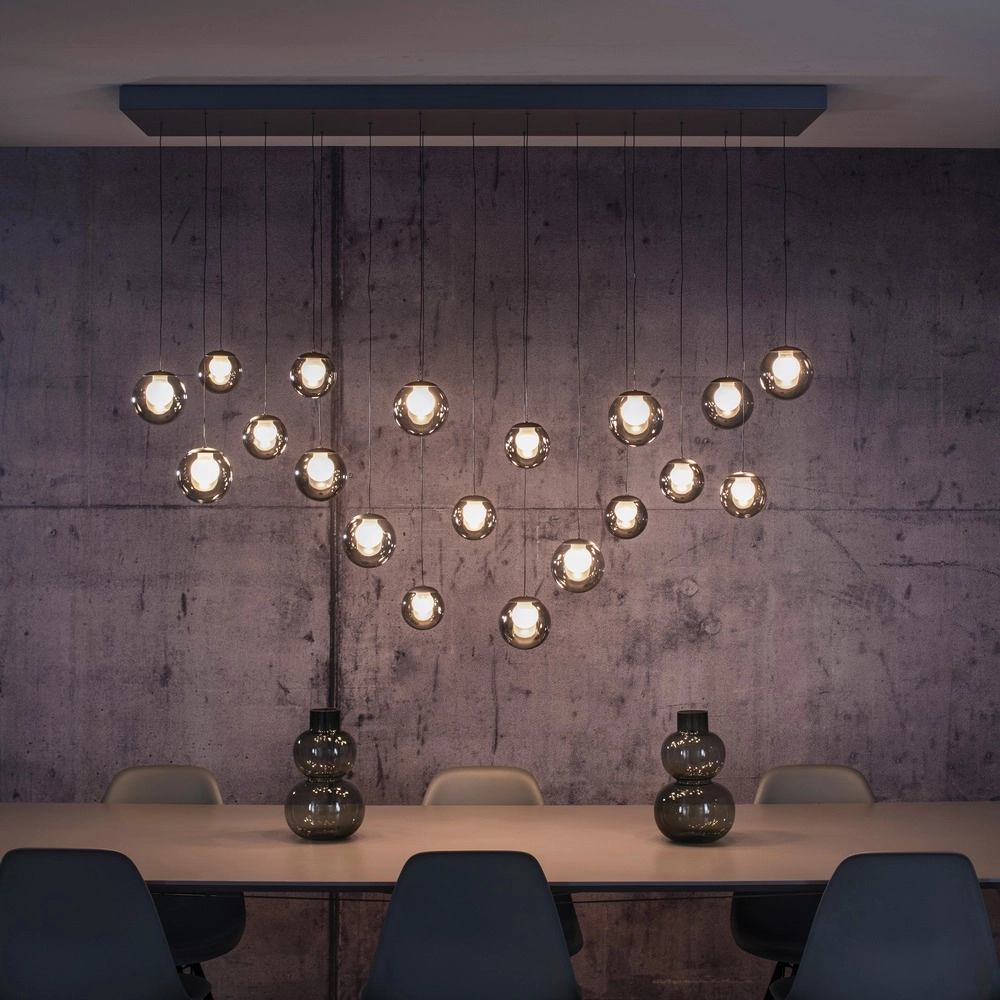 19-light pendant lamp Pure Popup mystic grey Paul Neuhaus 4012248396698