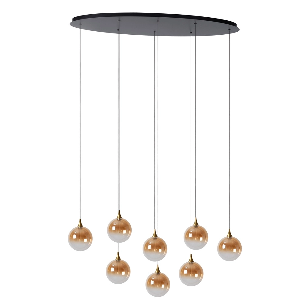 Design LED pendant light Gisela fading - 8x Ø 16cm Premium by Lucide 5411212134837