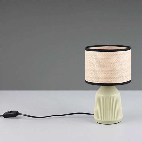 Table lamp Formentera Ø 16cm green Trio 4017807692068