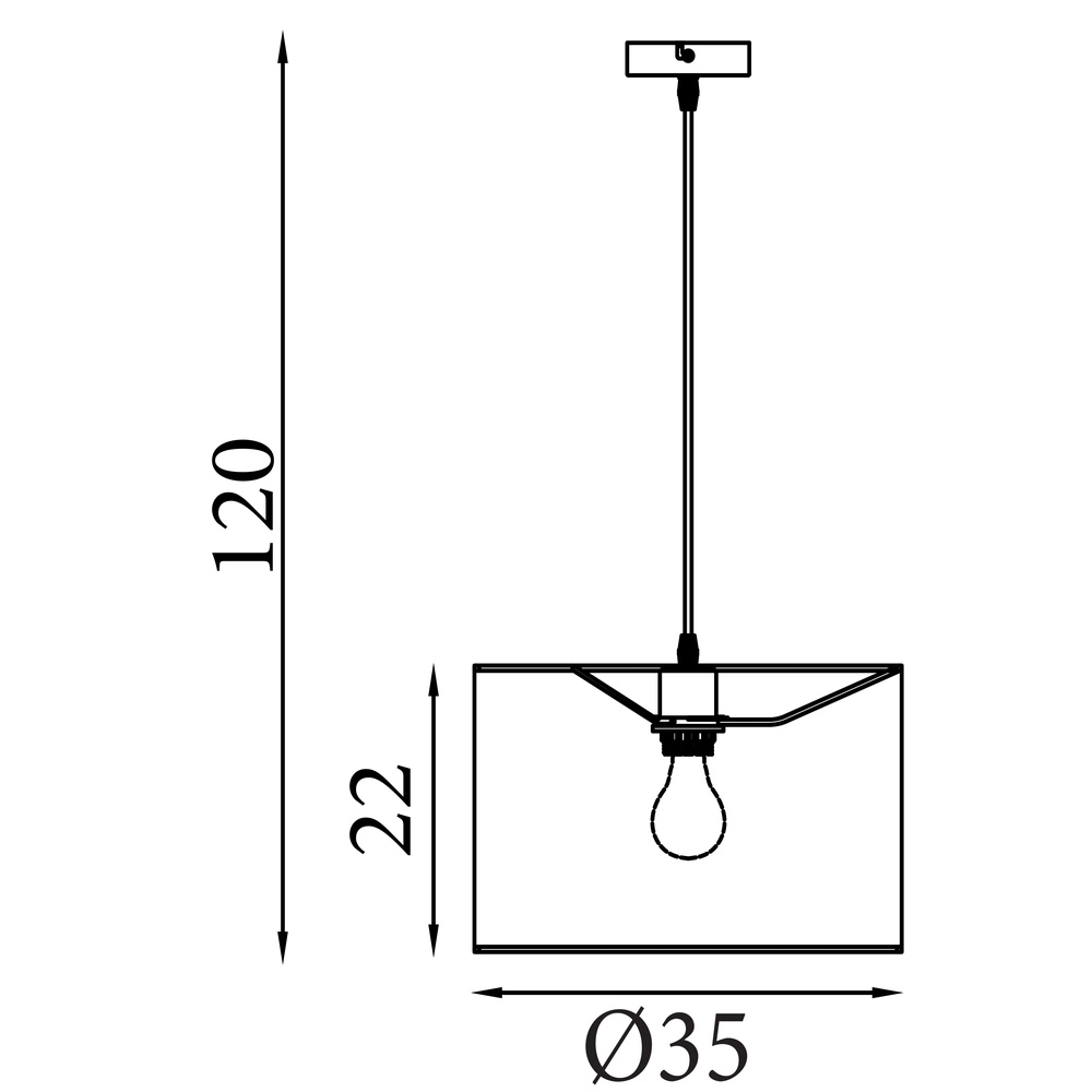 Pendant lamp Chelsea Ø 35cm Searchlight 5053423297378