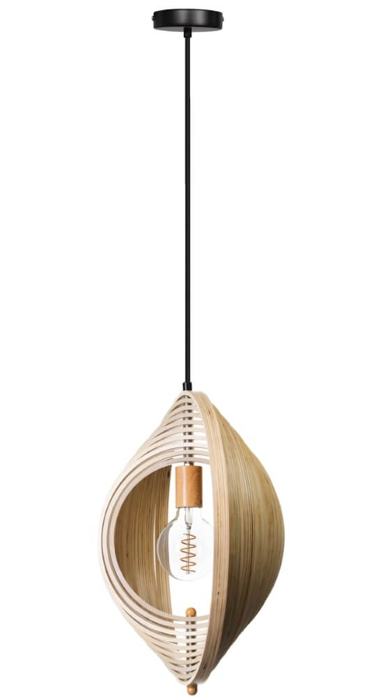 Wooden pendant lamp Woody Ø 43.5cm ETH 8720195305323