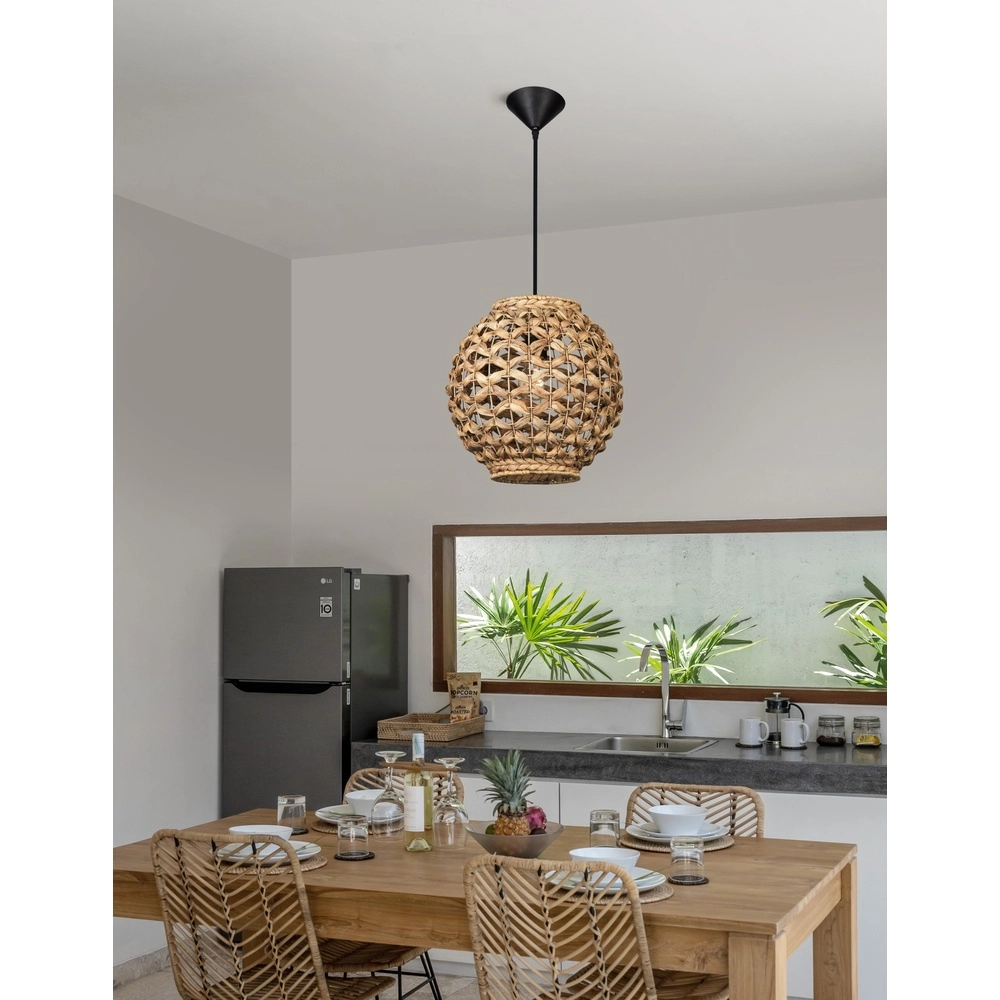 Rattan pendant lamp Griffin Ø 30.5cm