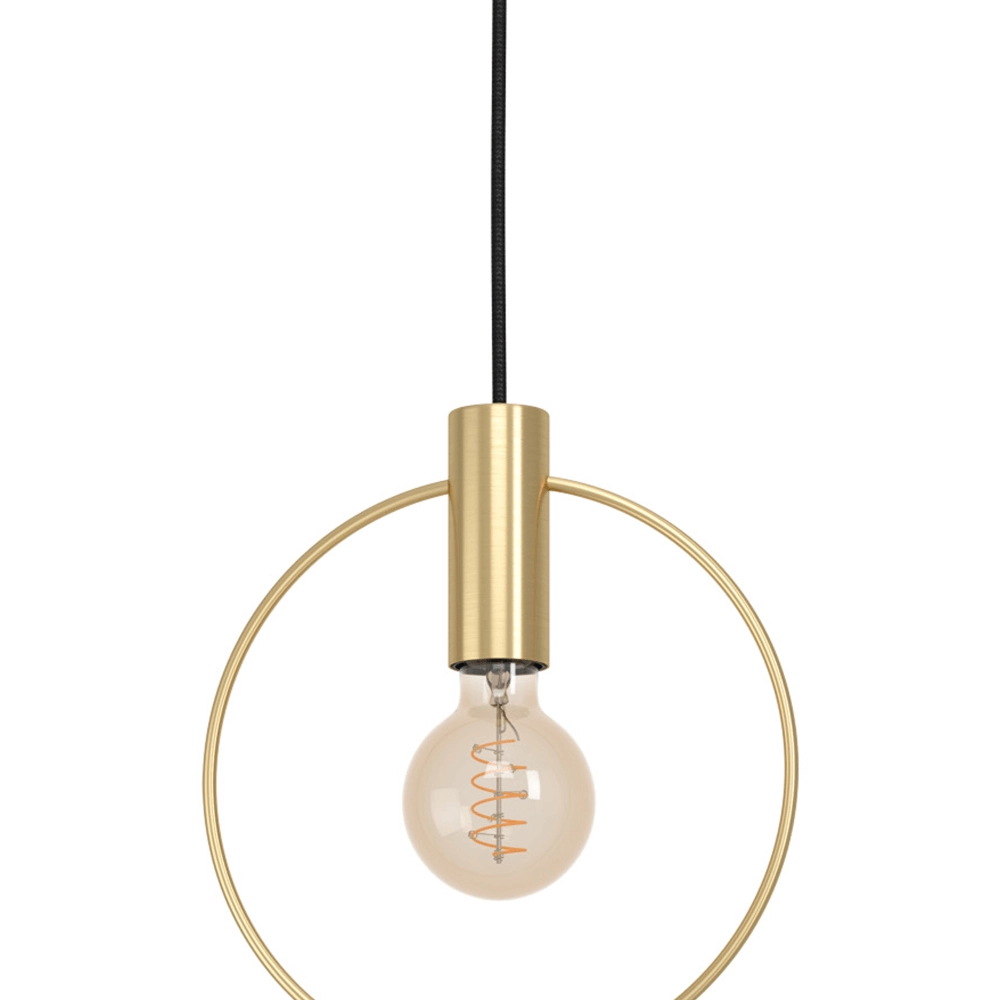 Golden pendant lamp Manizales Ø 25cm Eglo 9002759988340