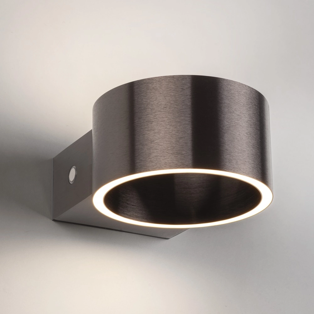 Rechargeable wall lamp Pure Akku Clipse Dark brown brushed Paul Neuhaus 4012248393017