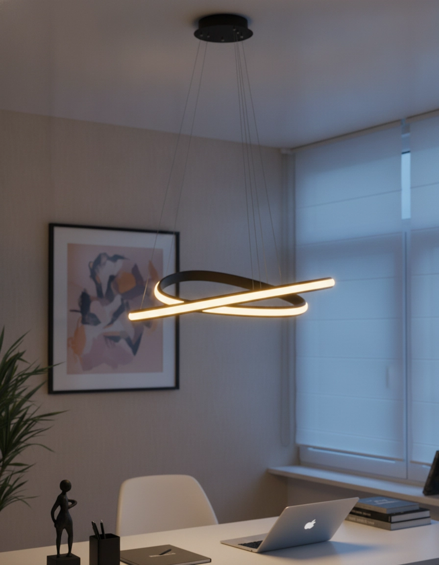 Design pendant lamp Aries black Ø 59cm