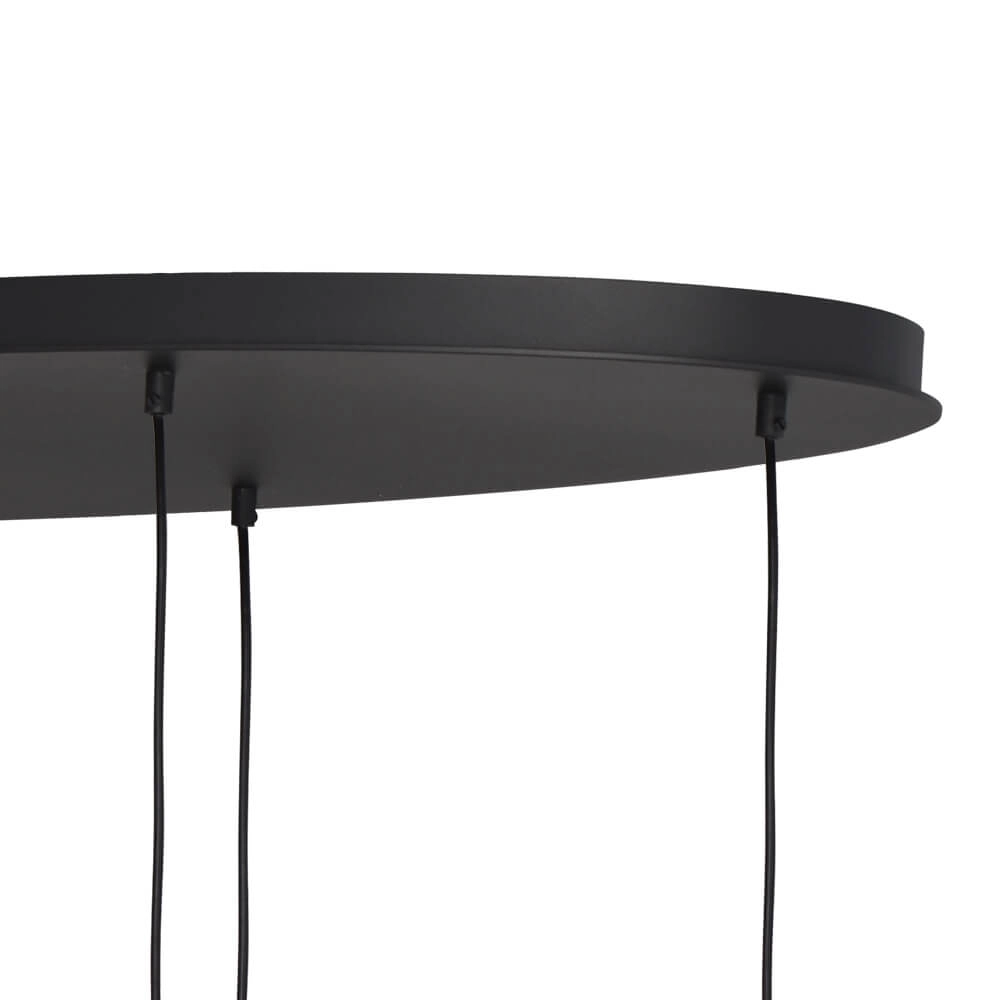 Hanging lamp Lava Oval 6x smoke glass Ø 22.5cm Masterlight 8718121290140