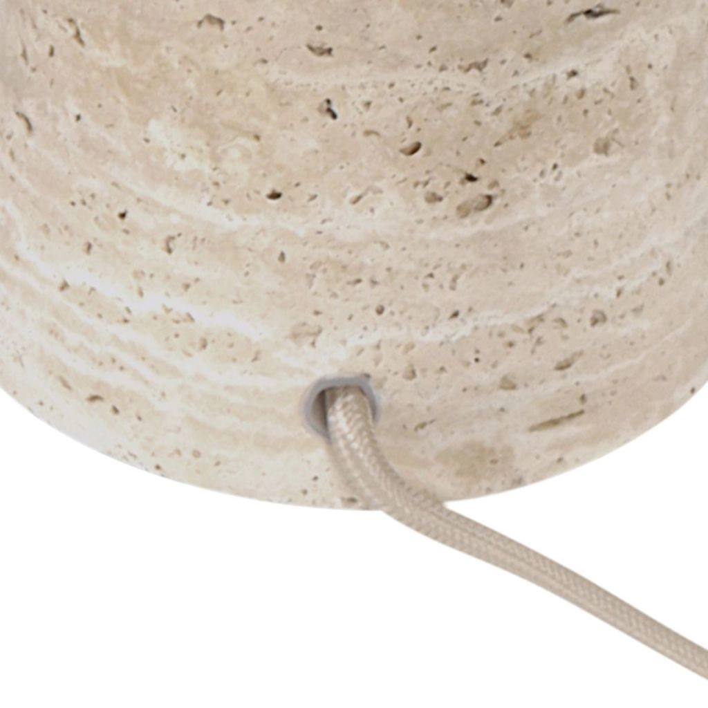 Stone Table Lamp Travino with straw shade Ø30cm Steinhauer 8712746183450