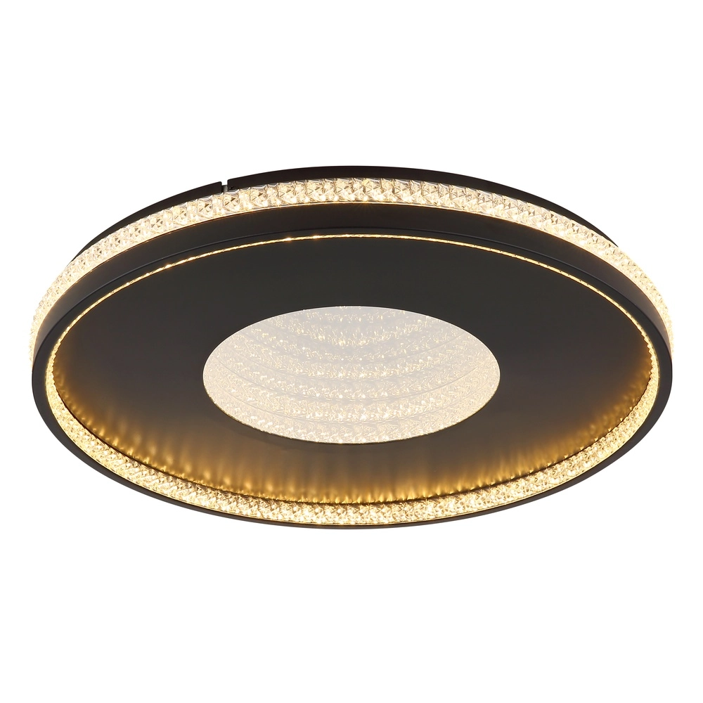 Ceiling light Shirley black with crystal Globo 9007371575299