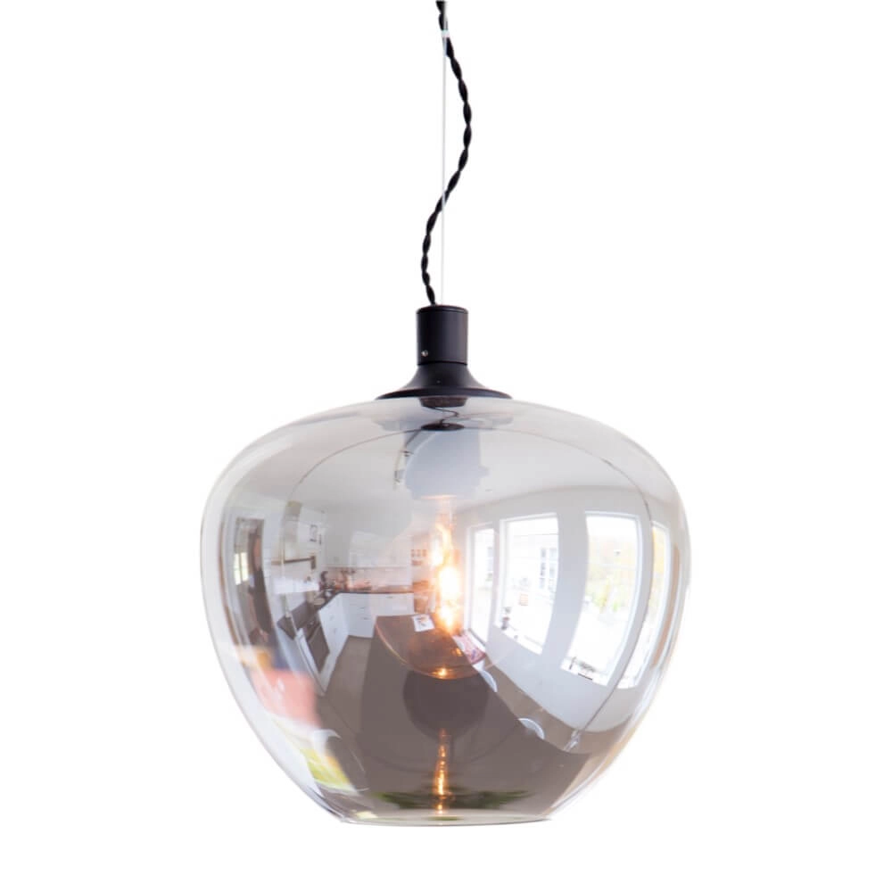 Hanging lamp Bellissimo smoke glass Ø28cm