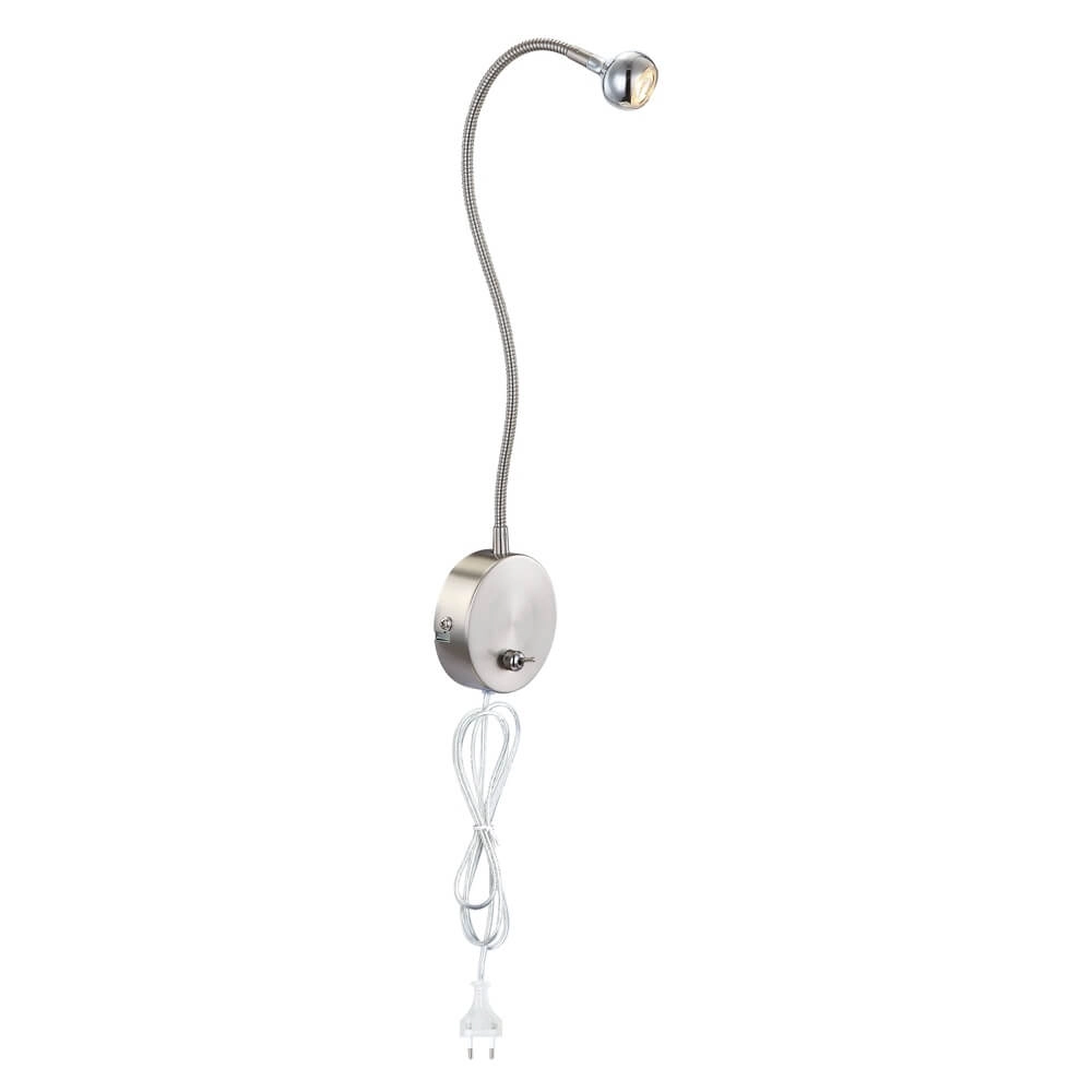 Wall lamp Serpent Nickel corded