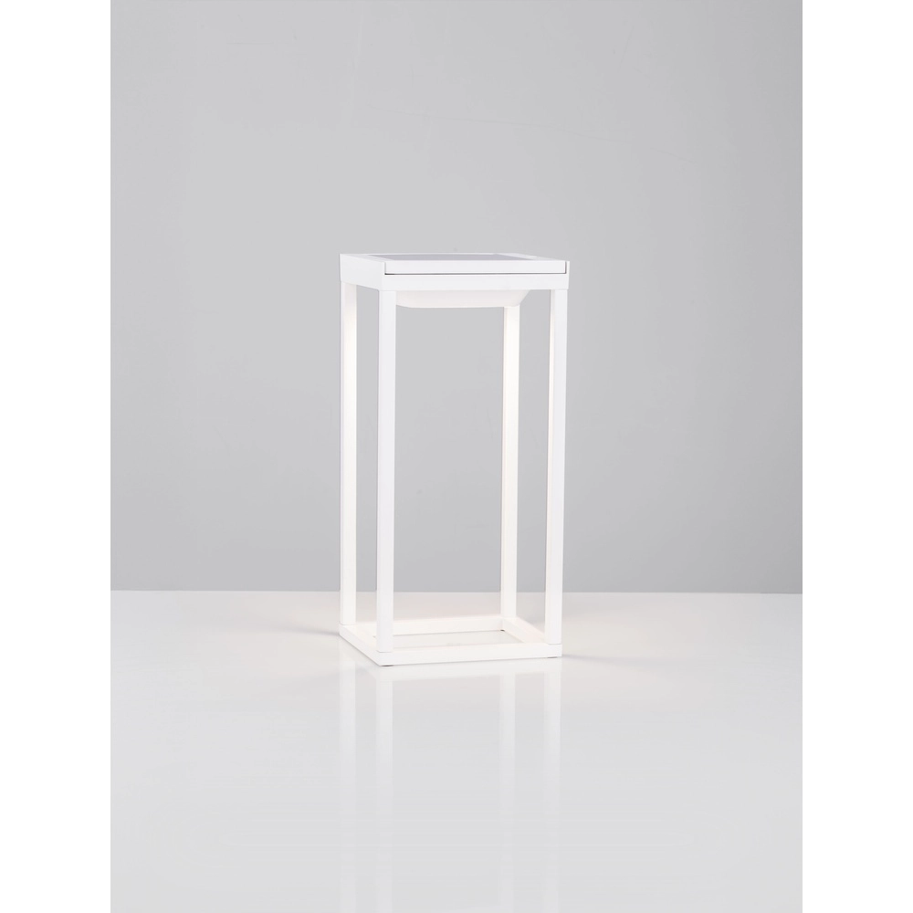 Sleek table lamp Tegolo White Solar Lyora 5212017478849