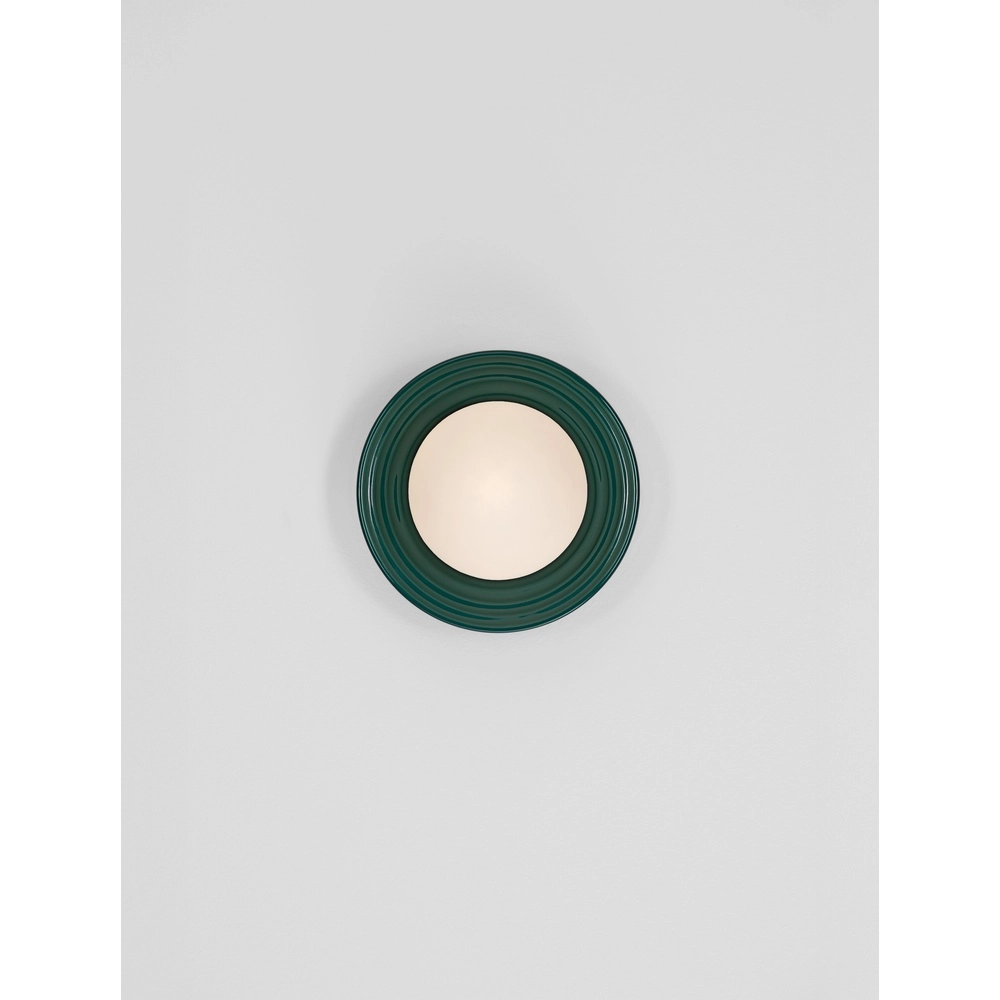 Wall lamp Orbique green Ø 16cm Lyora 5212017483928