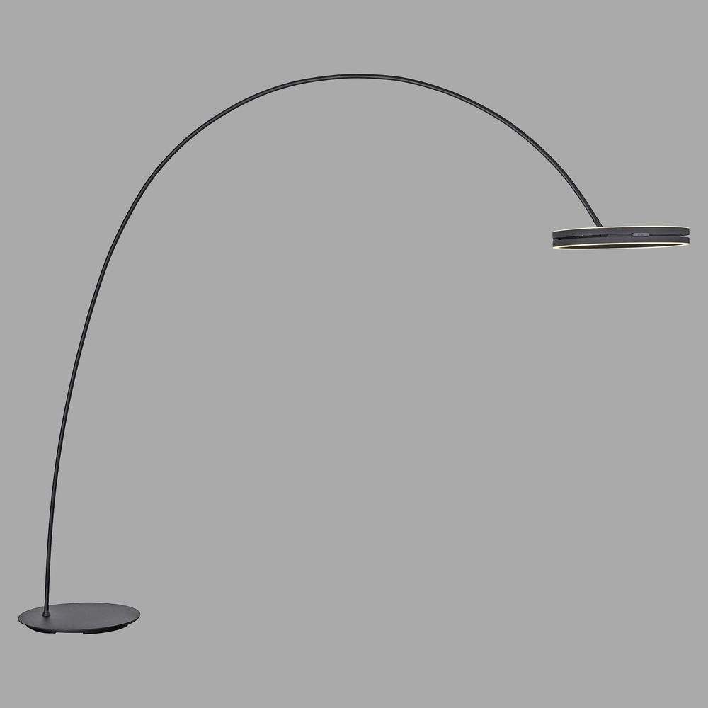 Sleek arc lamp Pure Loop-Bow Adjustable - Black Pearl