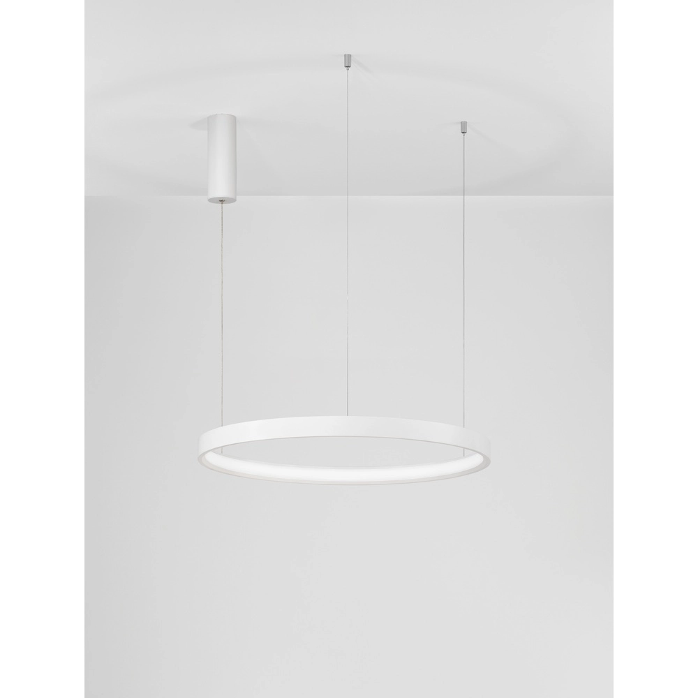 Round pendant lamp Perrine white Ø 60cm