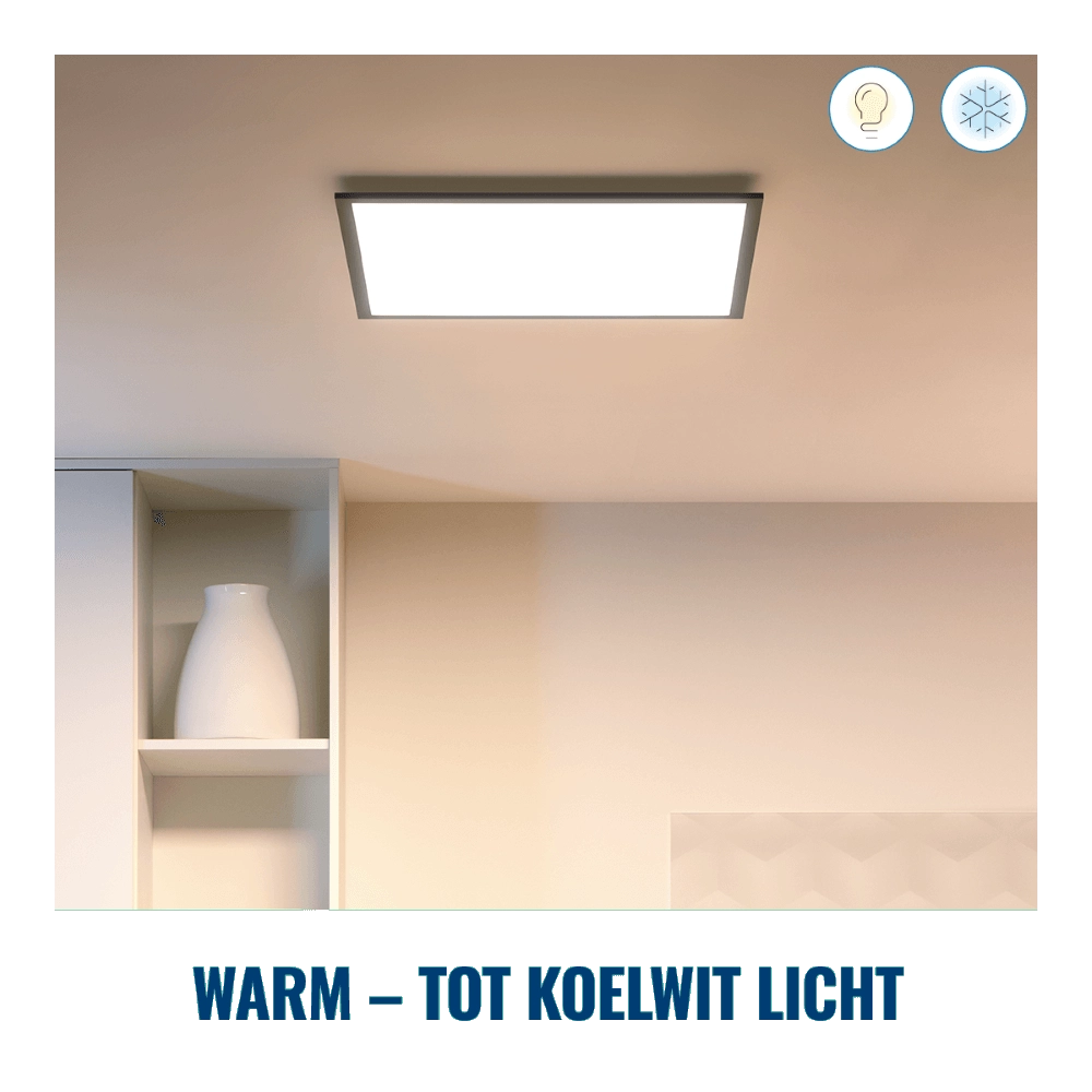 Ceiling light Panel black - 36W WiZ 8719514554870